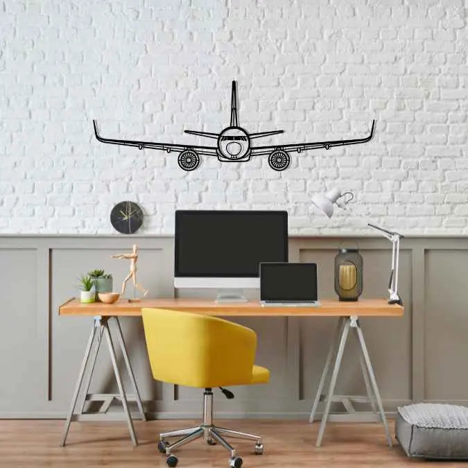 Décoration murale en métal - A320neo Front aircraftvibes