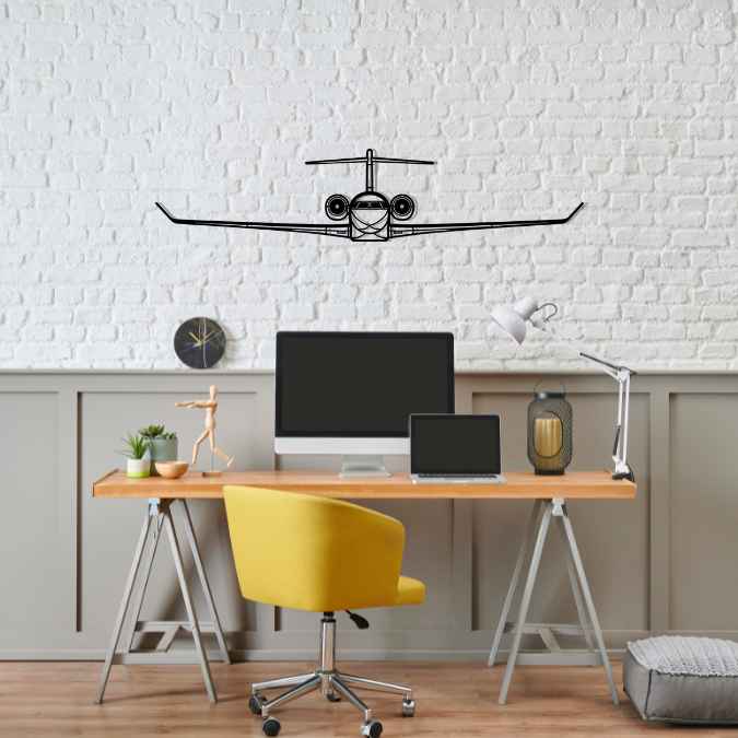 Décoration murale en métal - Global 7500 aircraftvibes
