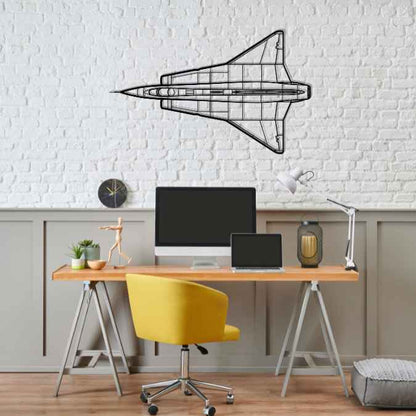 Décoration murale en métal - J-35F Draken