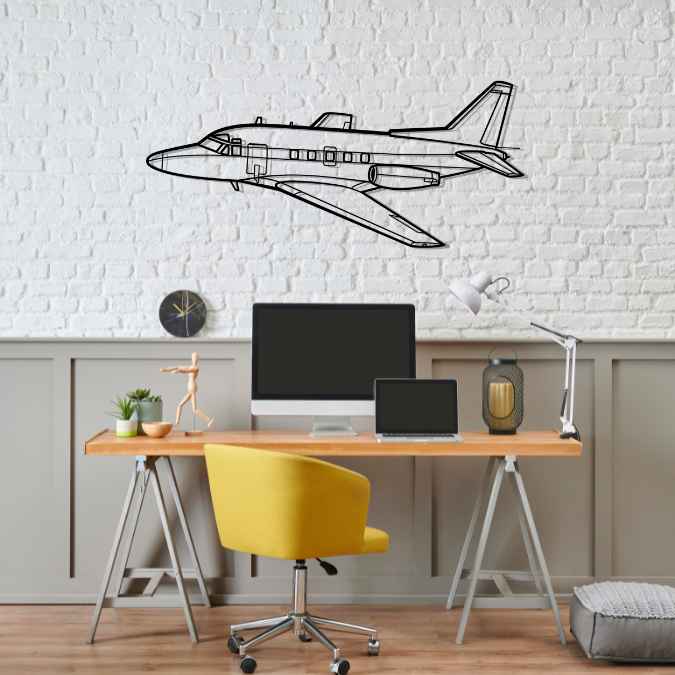 Décoration murale en métal - Sabreliner 75 aircraftvibes