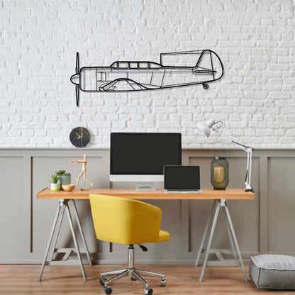 Décoration murale en métal - Yak-11 Silhouette