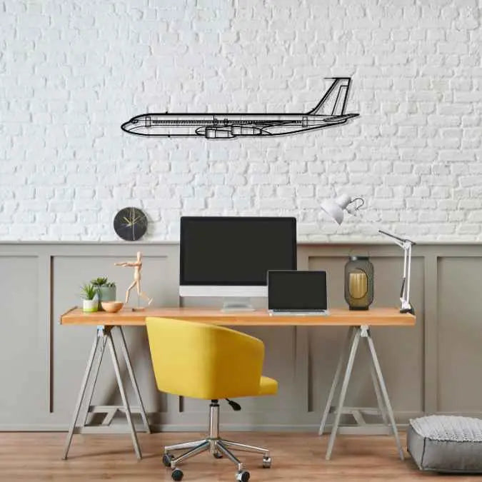 Décoration murale en métal - 707 Silhouette aircraftvibes
