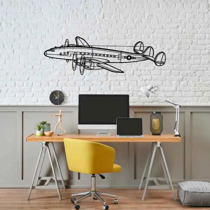 Décoration murale en métal - C-121A Constellation aircraftvibes