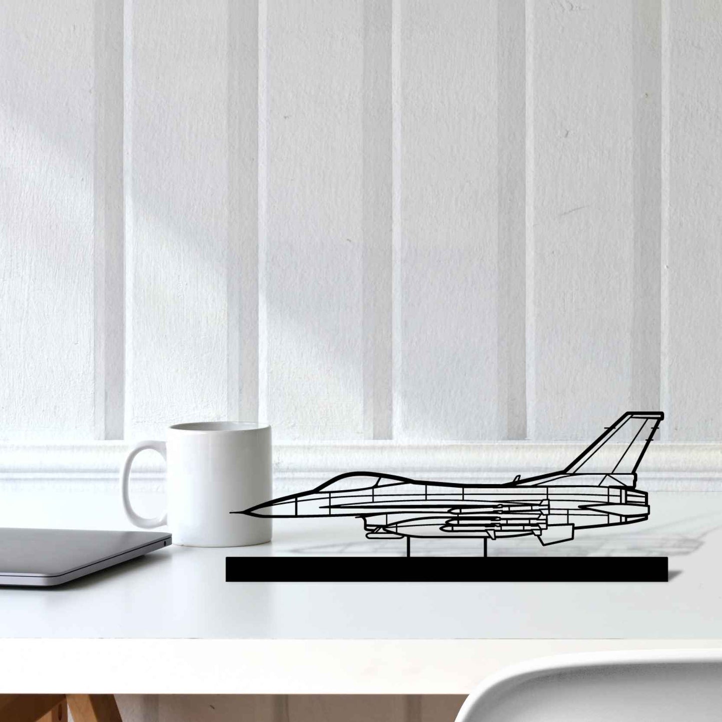 Décoration murale en métal - F-16C Missiles