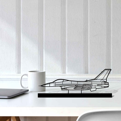 Décoration murale en métal - F-16C Missiles