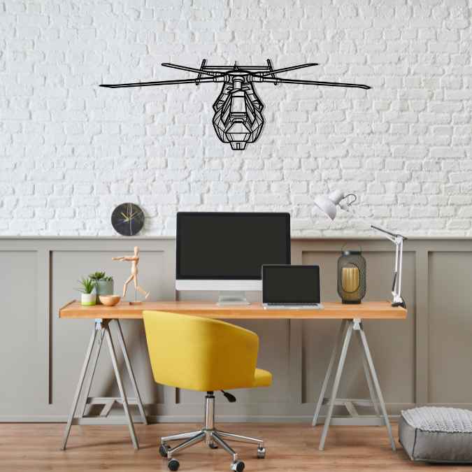 Décoration murale en métal - RAH-66 Comanche
