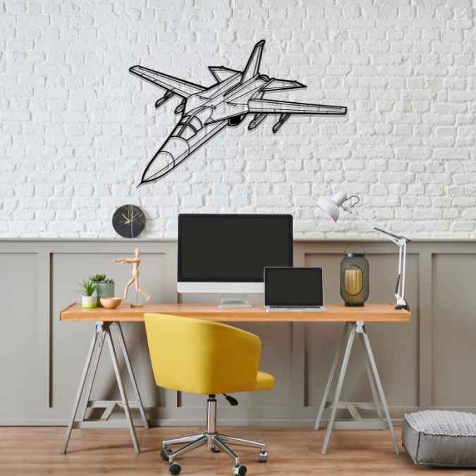 Décoration murale en métal - F-111A Angle aircraftvibes