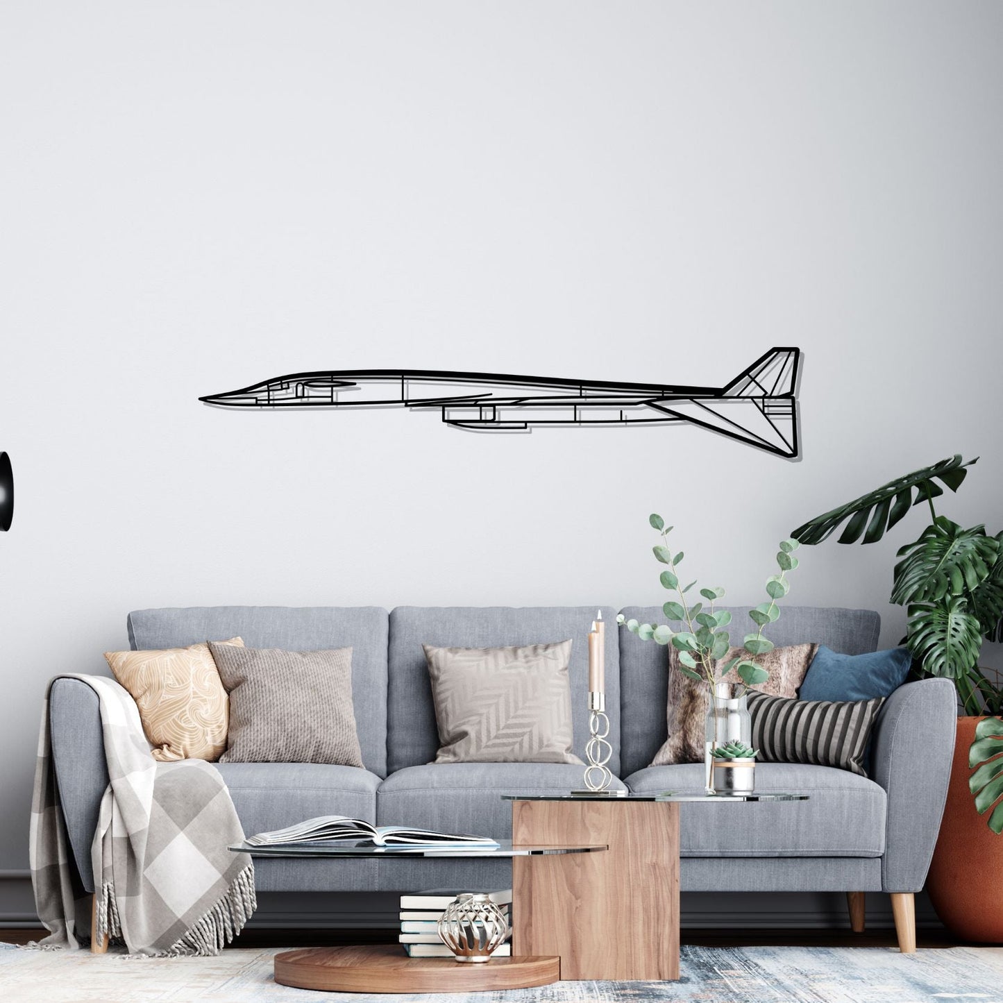 Décoration murale en métal - XB70 Valkyrie