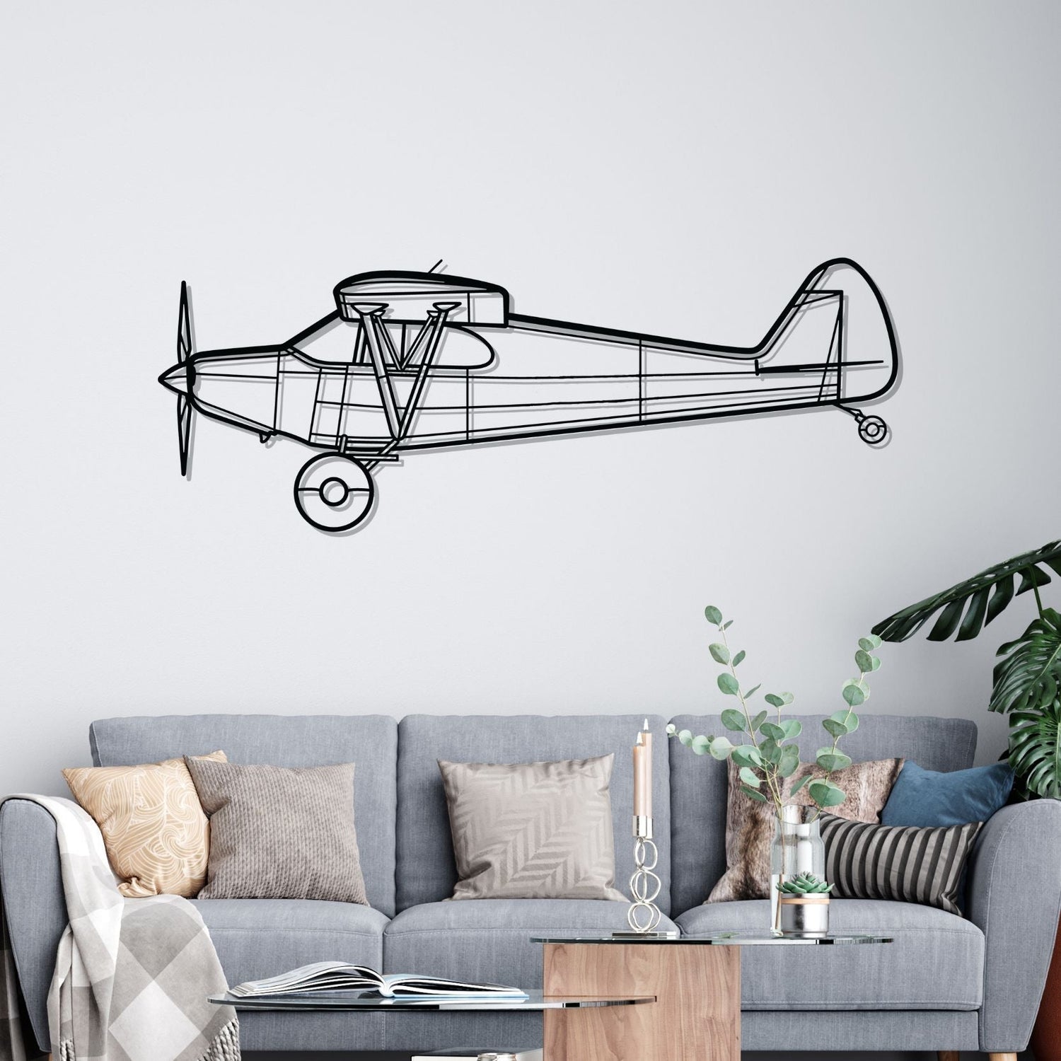 Décoration murale en métal - PA-12 Super aircraftvibes