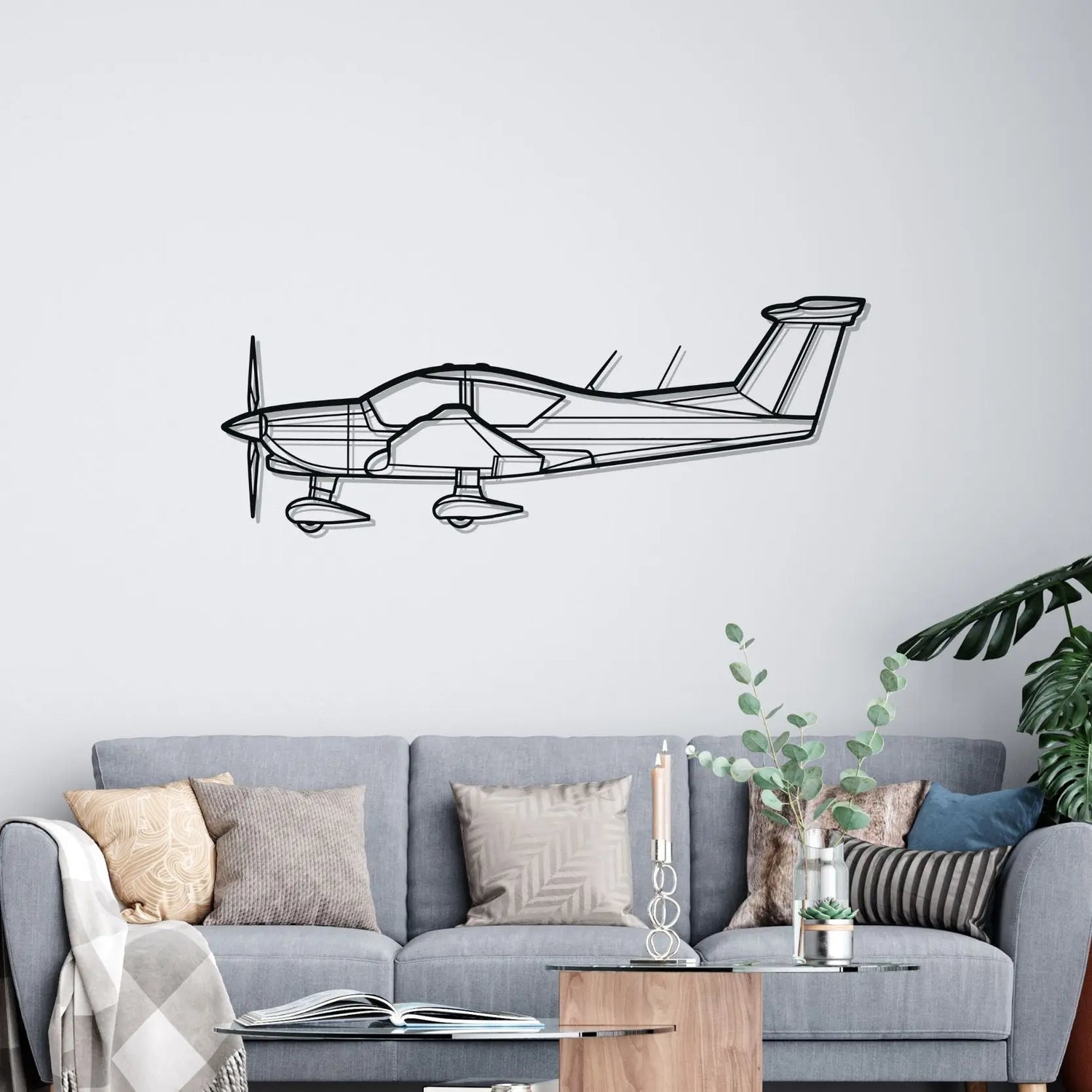 Décoration murale en métal - R3000-160 Silhouette aircraftvibes