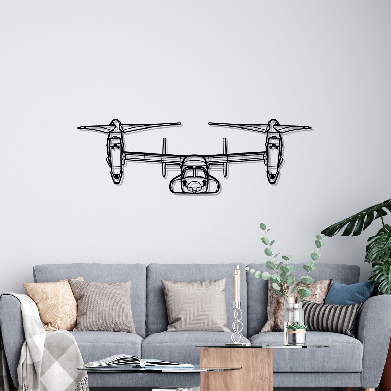 Décoration murale en métal - MV-22 Osprey aircraftvibes