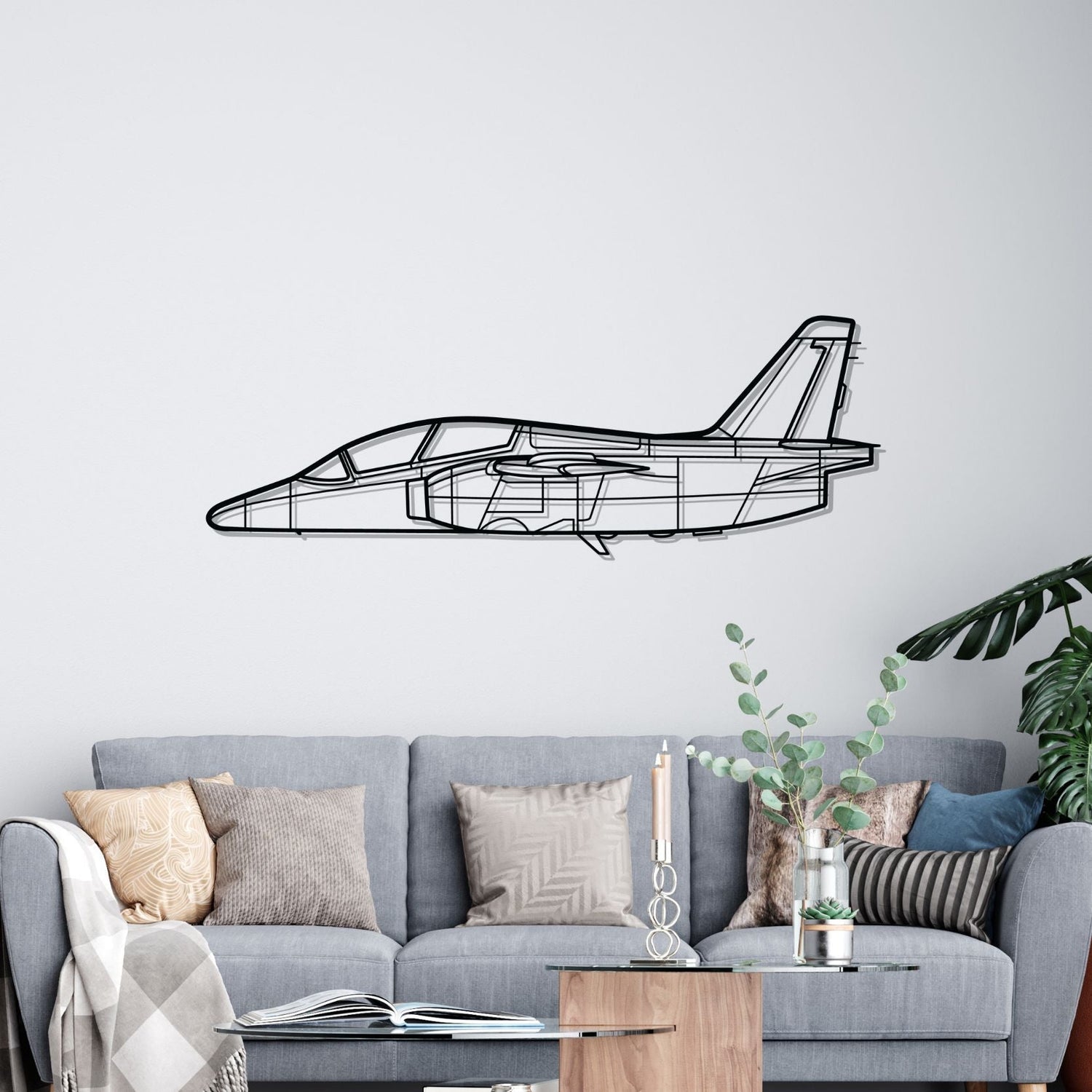 Décoration murale en métal - S-211 Silhouette aircraftvibes