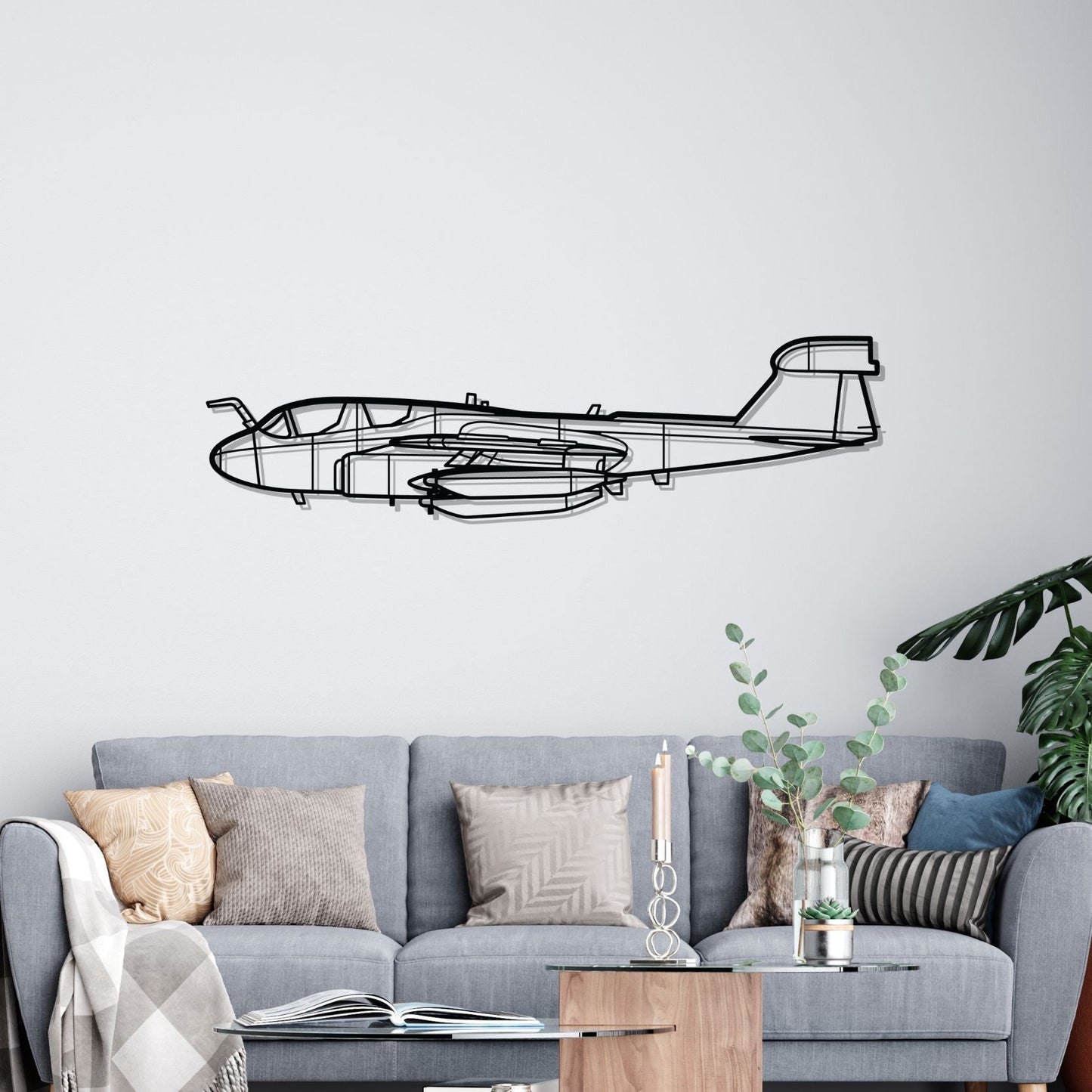 Décoration murale en métal - EA-6B Prowler