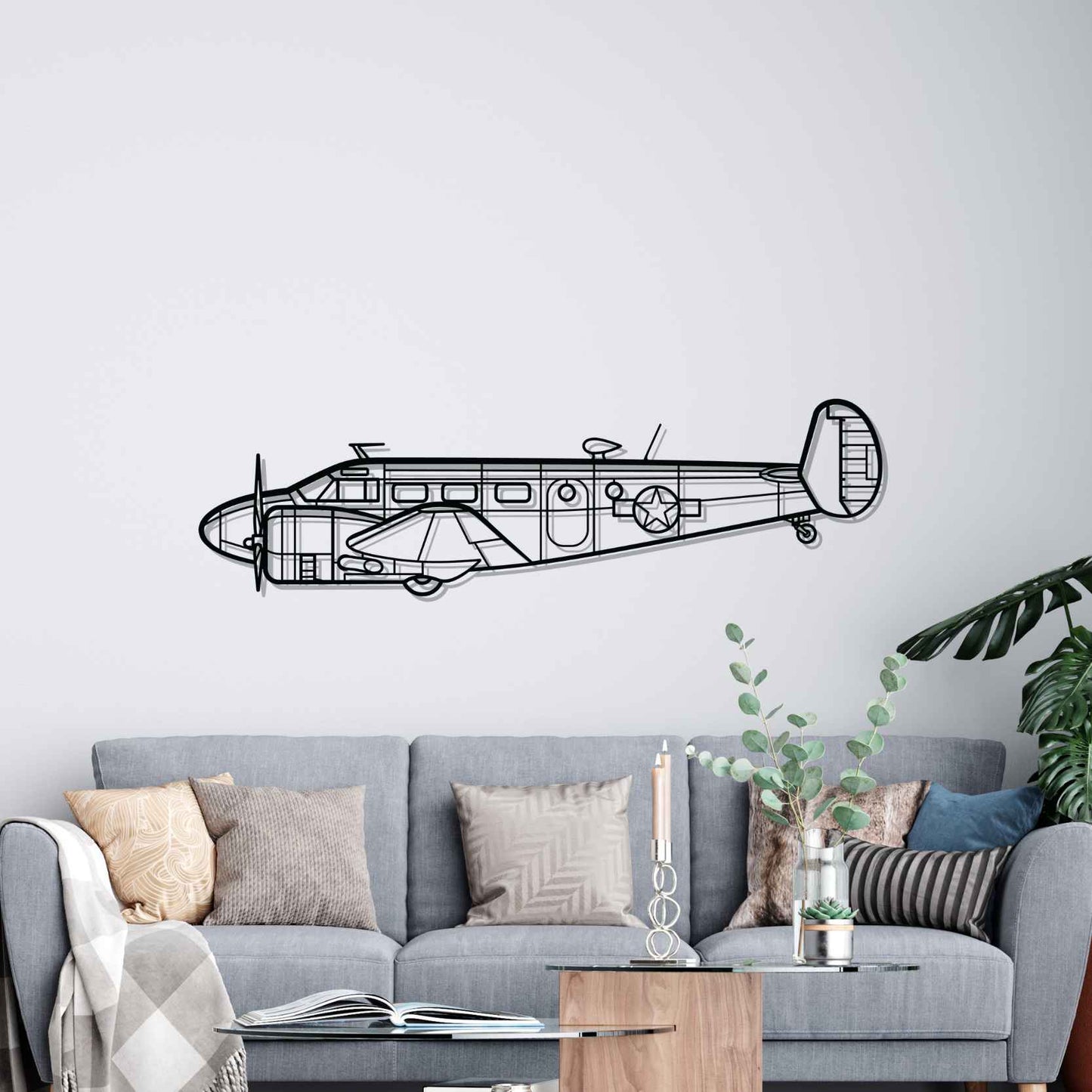 Décoration murale en métal - RC-45 Silhouette