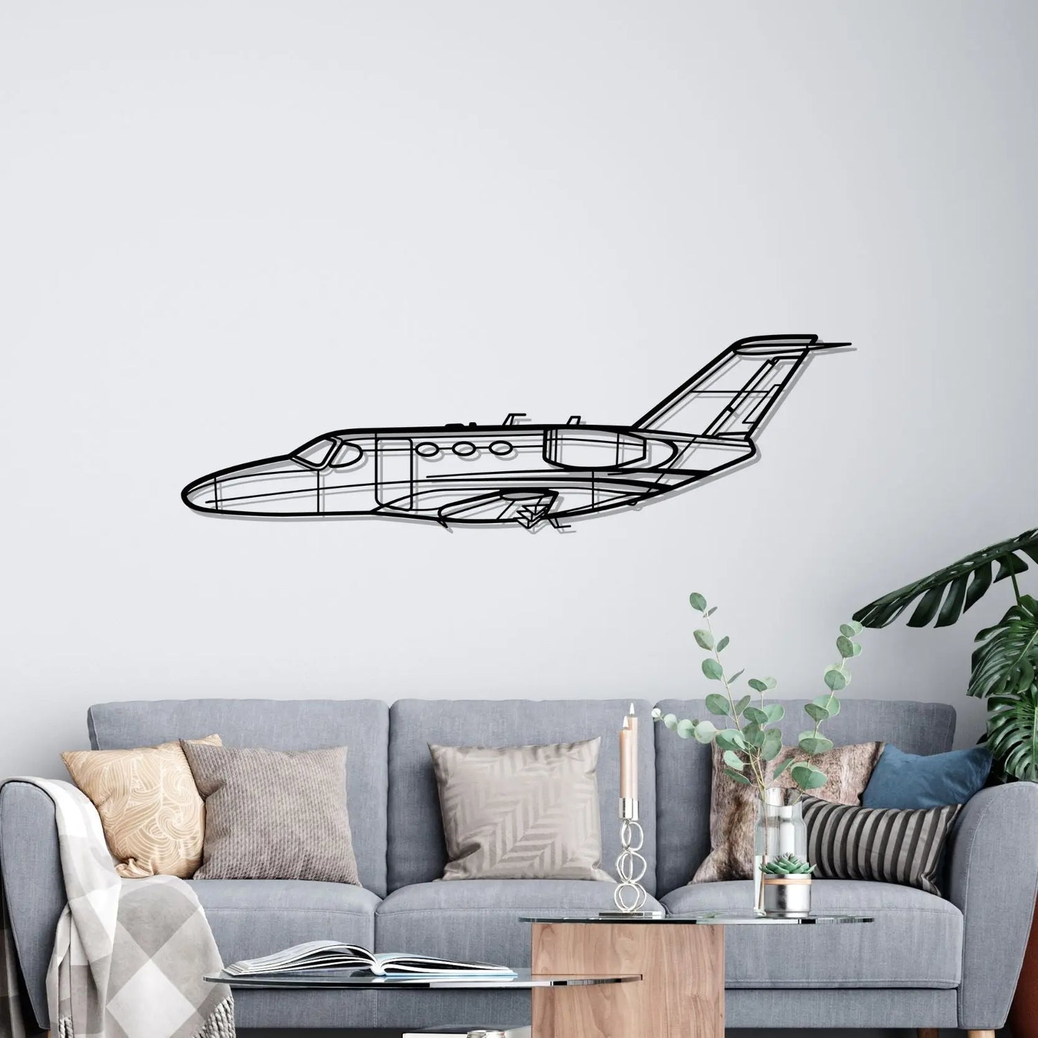 Décoration murale en métal - Citation Mustang aircraftvibes