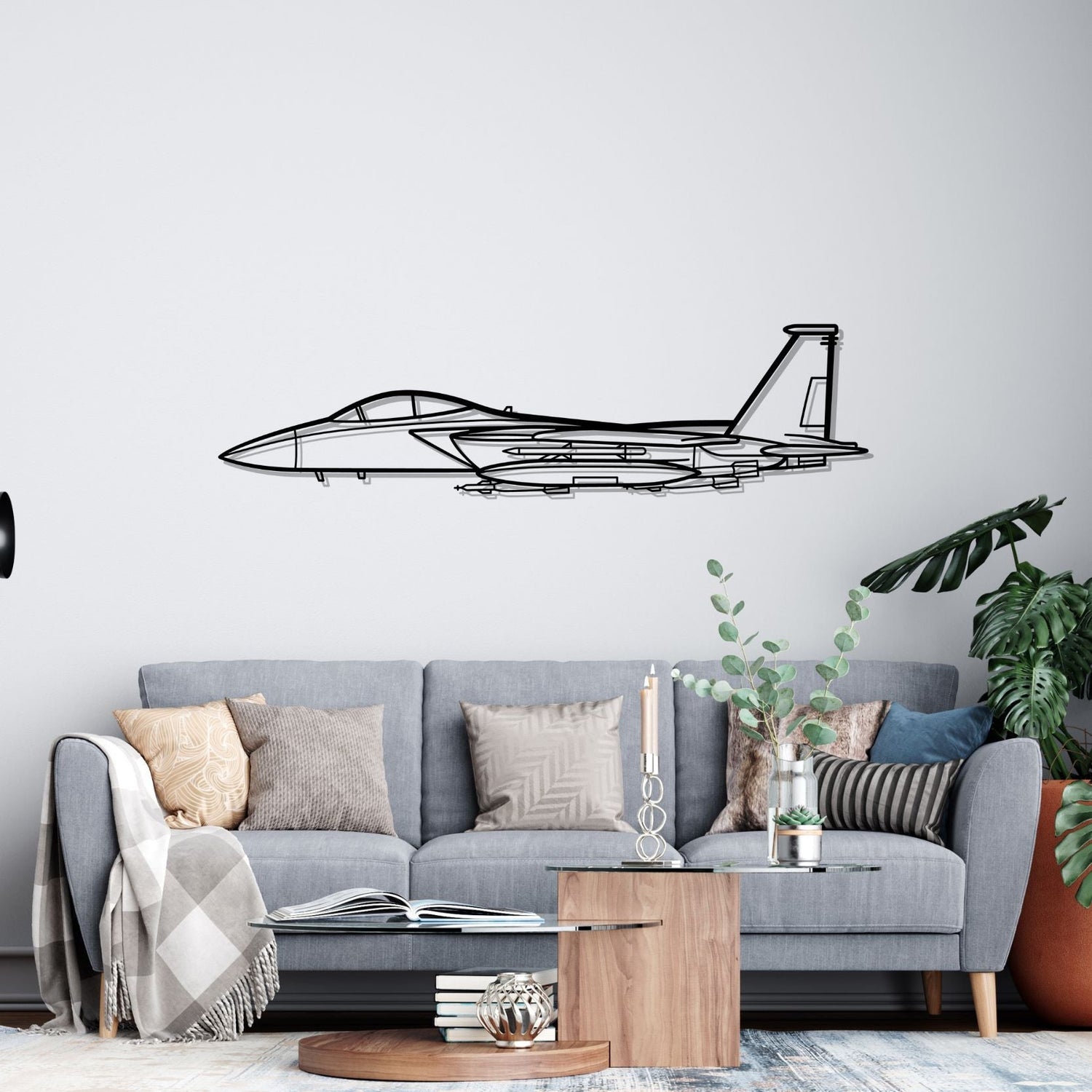 Décoration murale en métal - F-15 Strike aircraftvibes