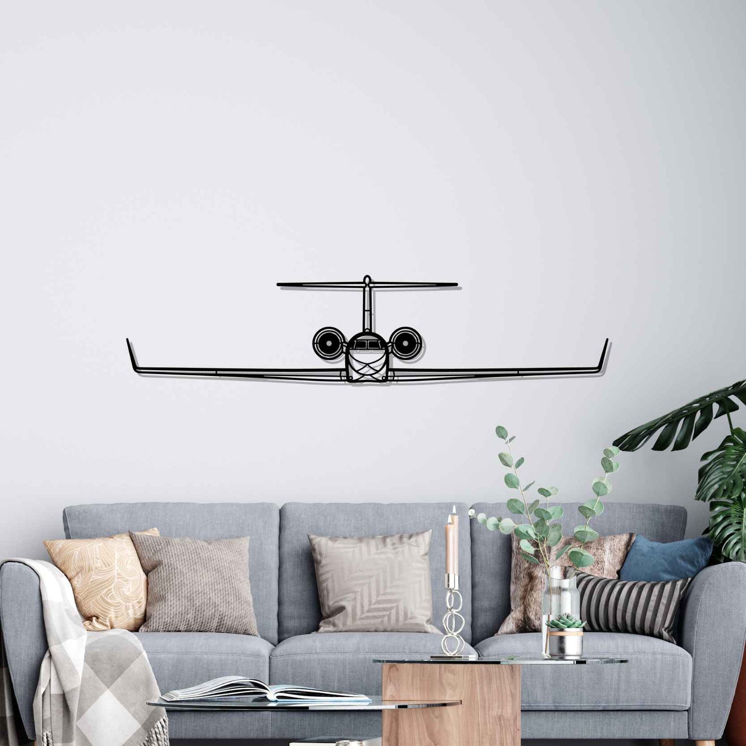 Décoration murale en métal - G650 Front aircraftvibes