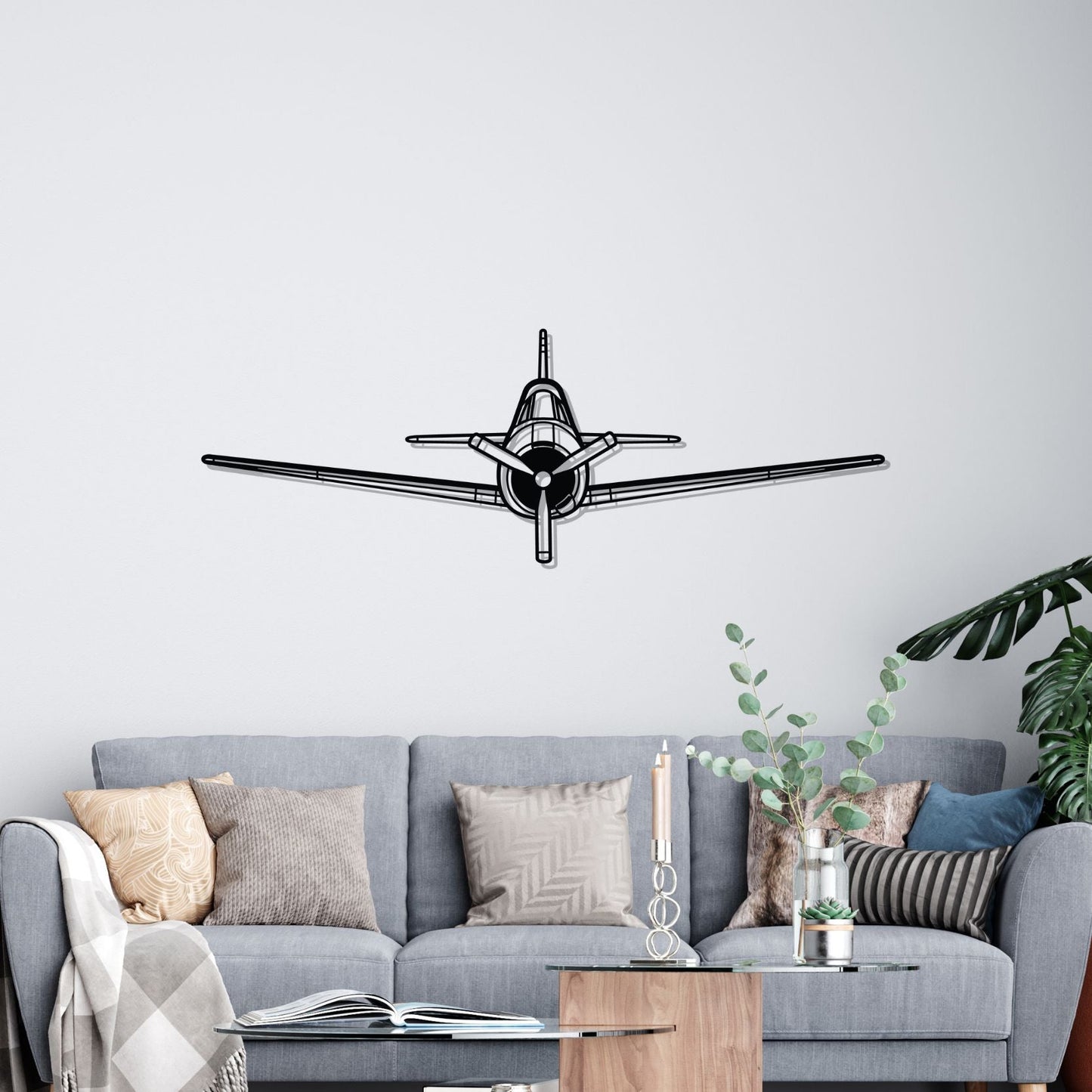 Décoration murale en métal - T-28 Trojan