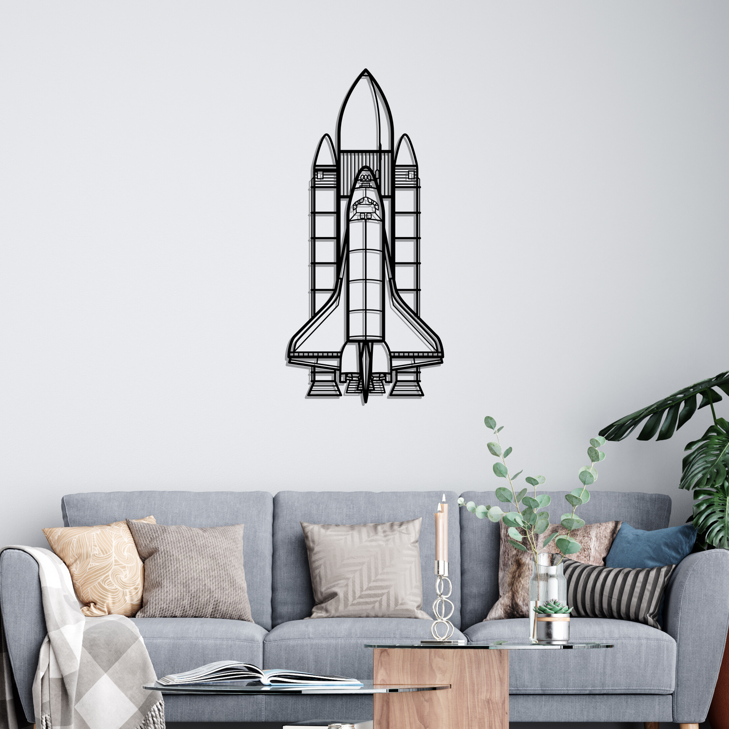 Décoration murale en métal - Space System aircraftvibes