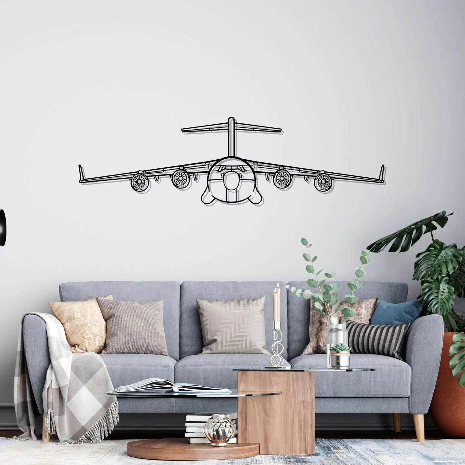 Décoration murale en métal - C-17 Globemaster aircraftvibes