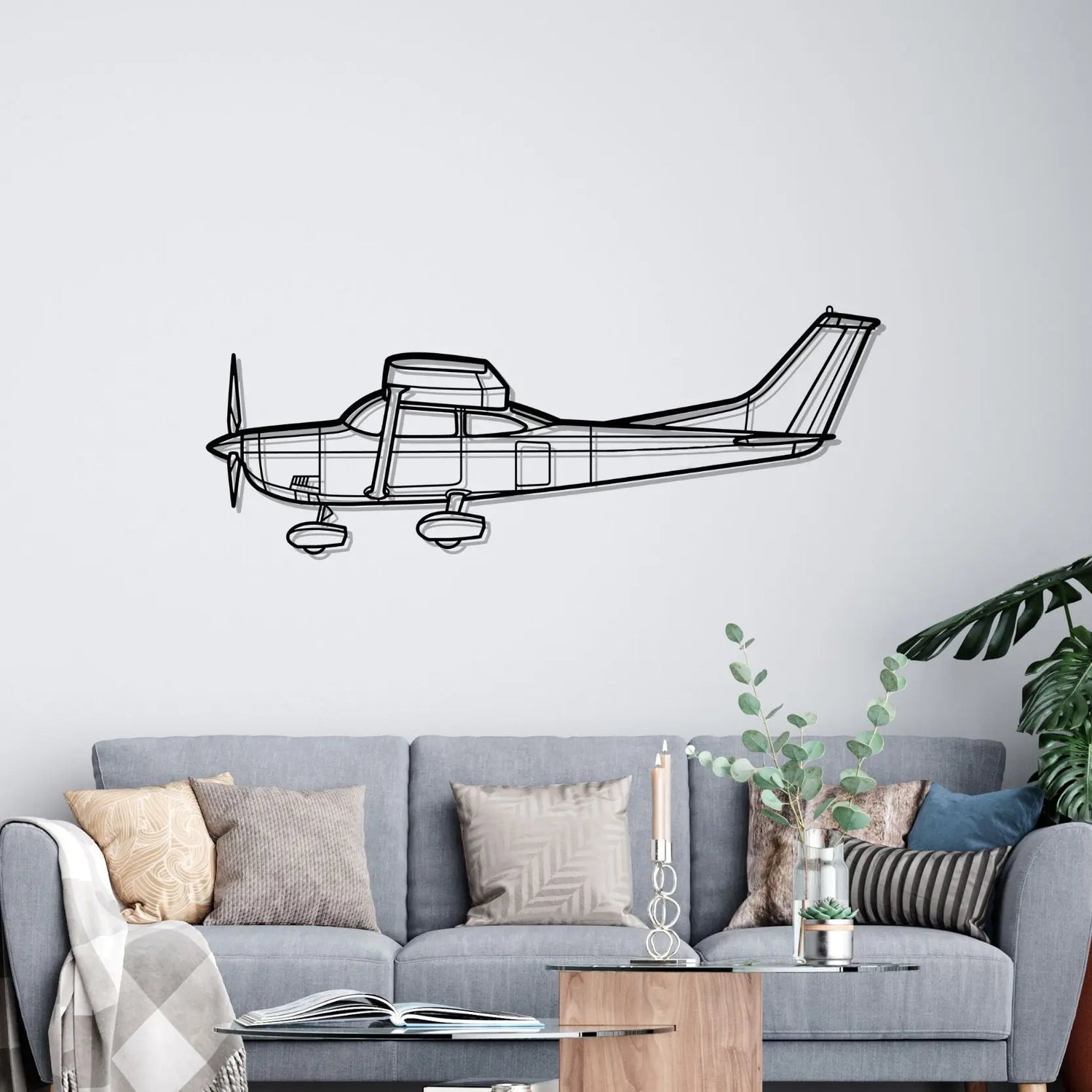 Décoration murale en métal - 182P Skylane aircraftvibes