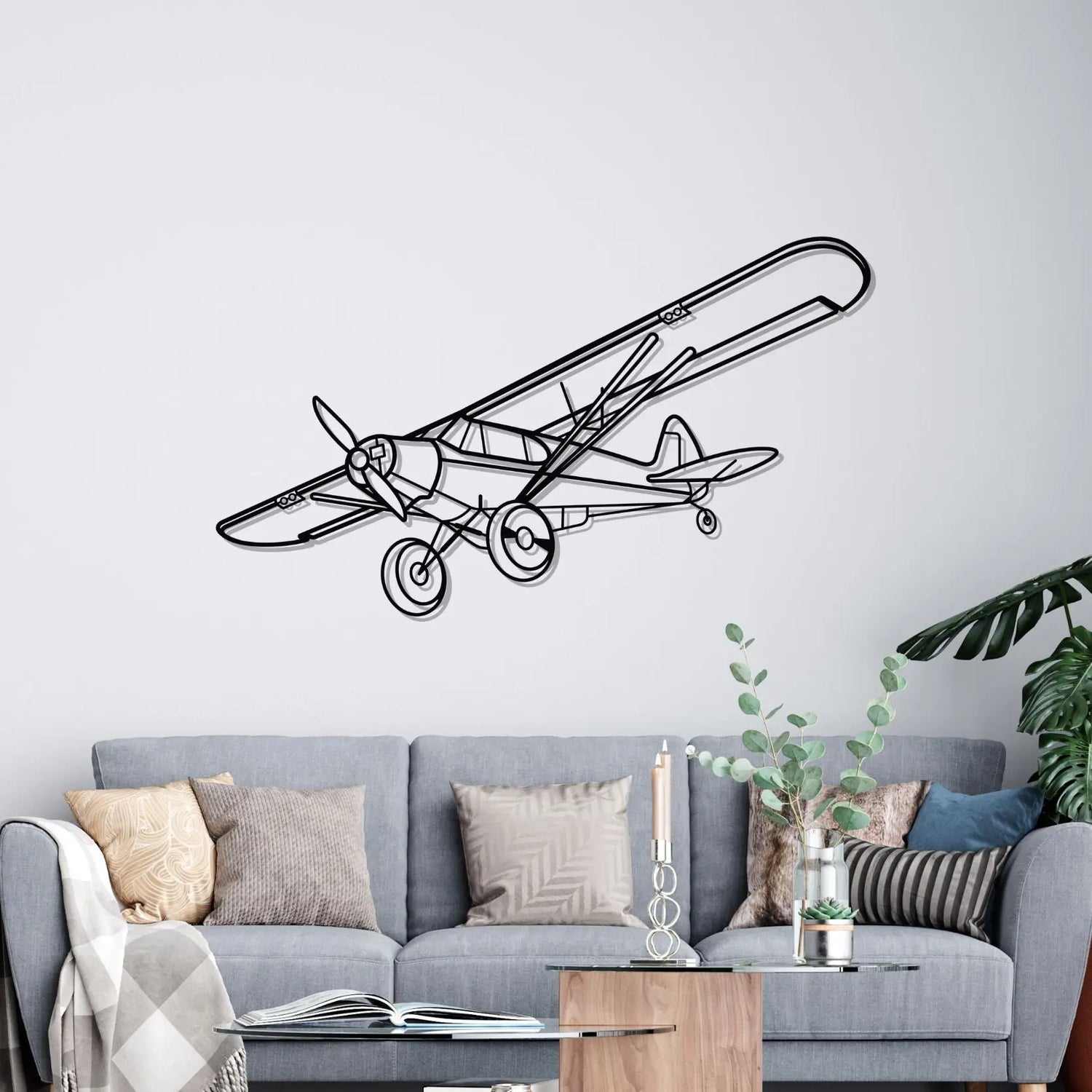 Décoration murale en métal - Super Cub aircraftvibes