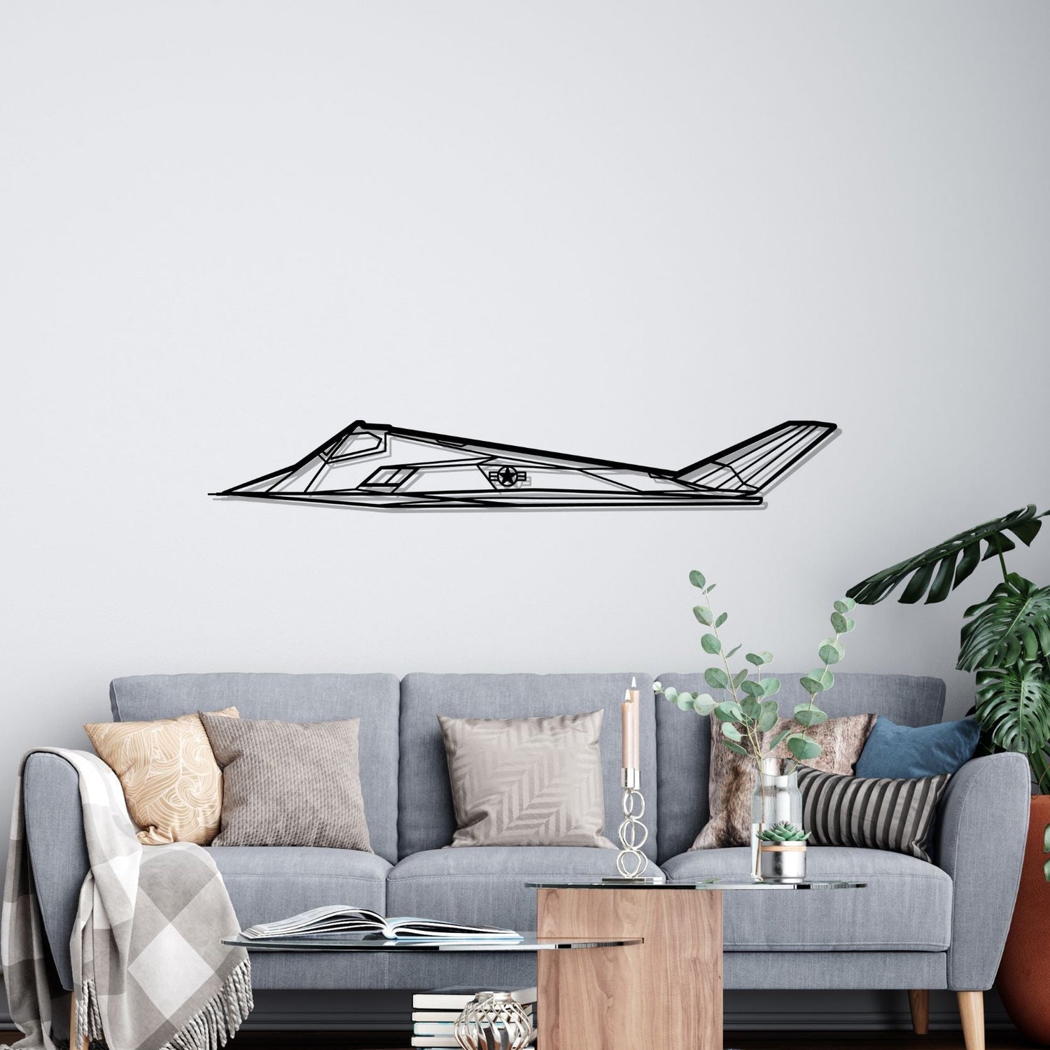 Décoration murale en métal - F-117 Nighthawk aircraftvibes