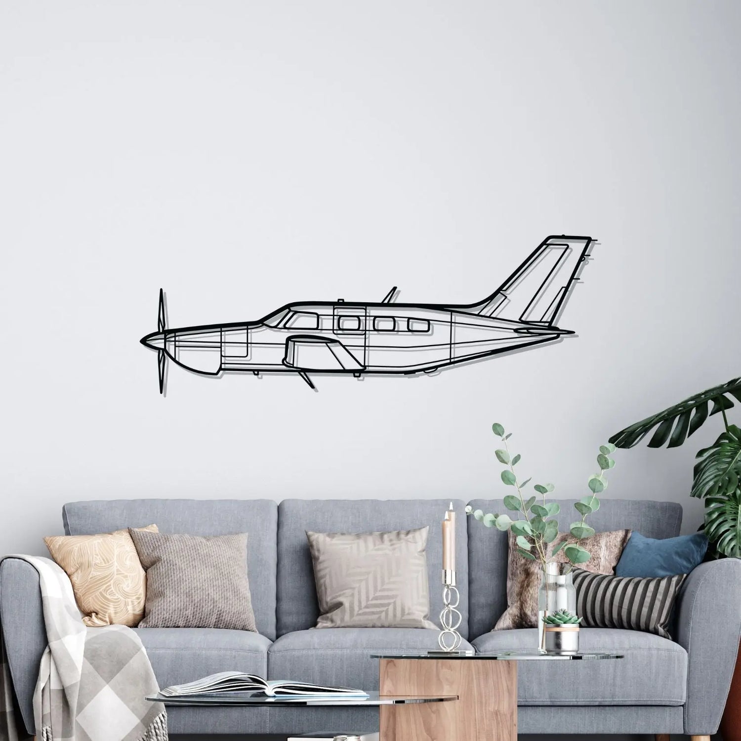 Décoration murale en métal - PA-46-350P Malibu aircraftvibes