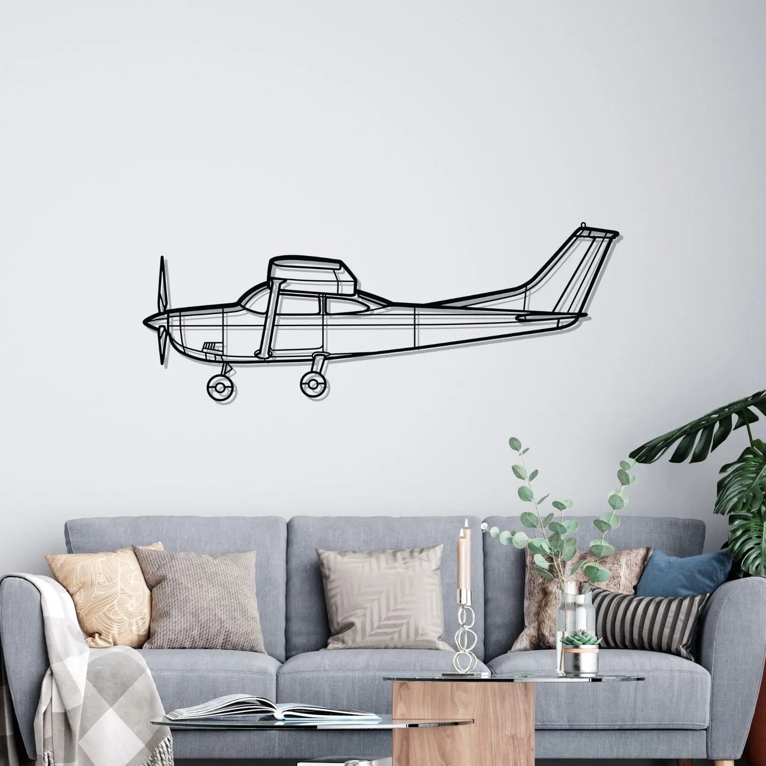 Décoration murale en métal - 182H Skylane aircraftvibes