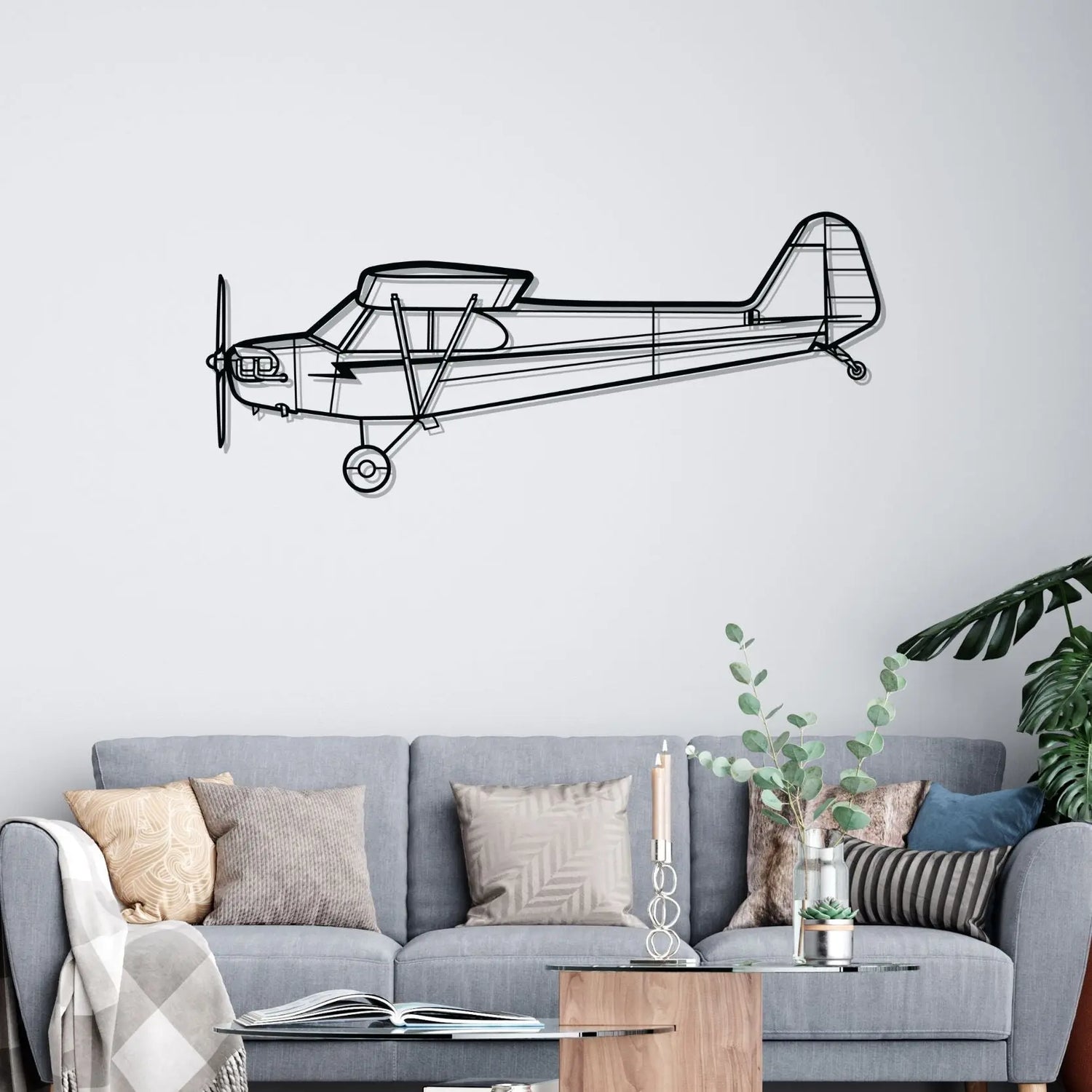 Décoration murale en métal - J-3 Cub aircraftvibes