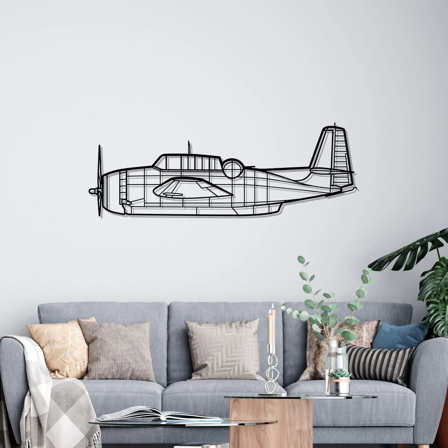 Décoration murale en métal - TBM-3N Avenger aircraftvibes