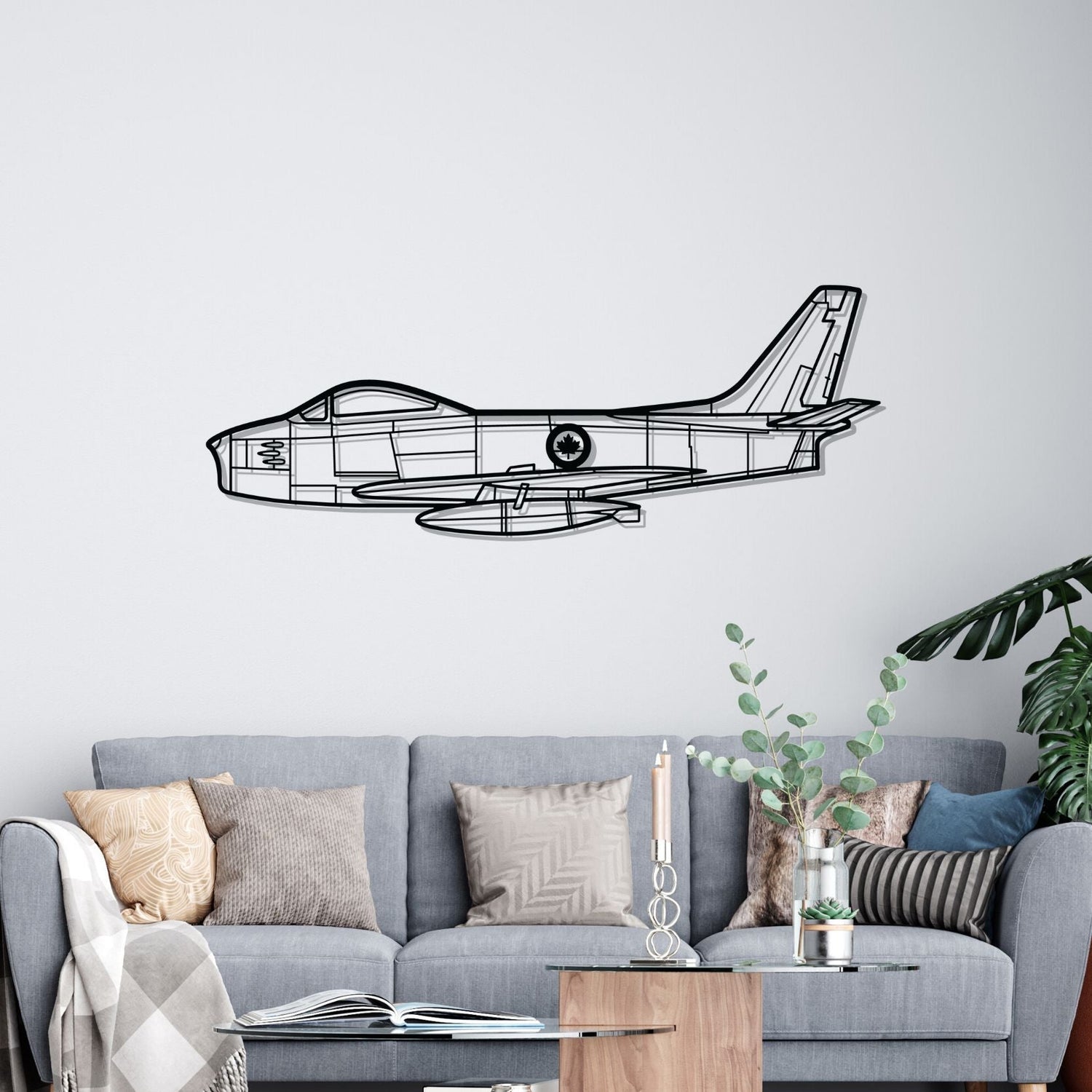 Décoration murale en métal - F86 Sabre aircraftvibes