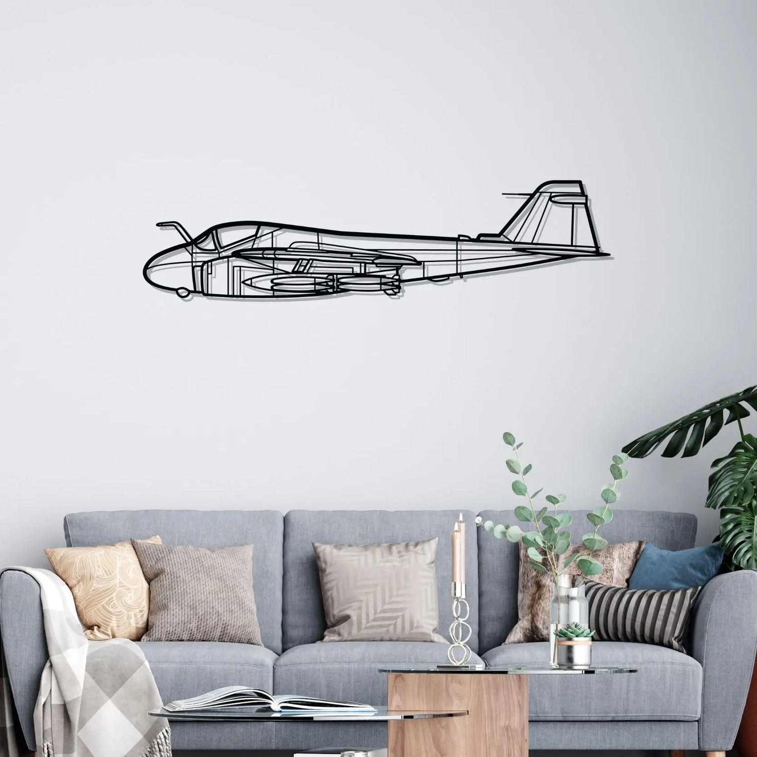 Décoration murale en métal - A-6 Intruder aircraftvibes