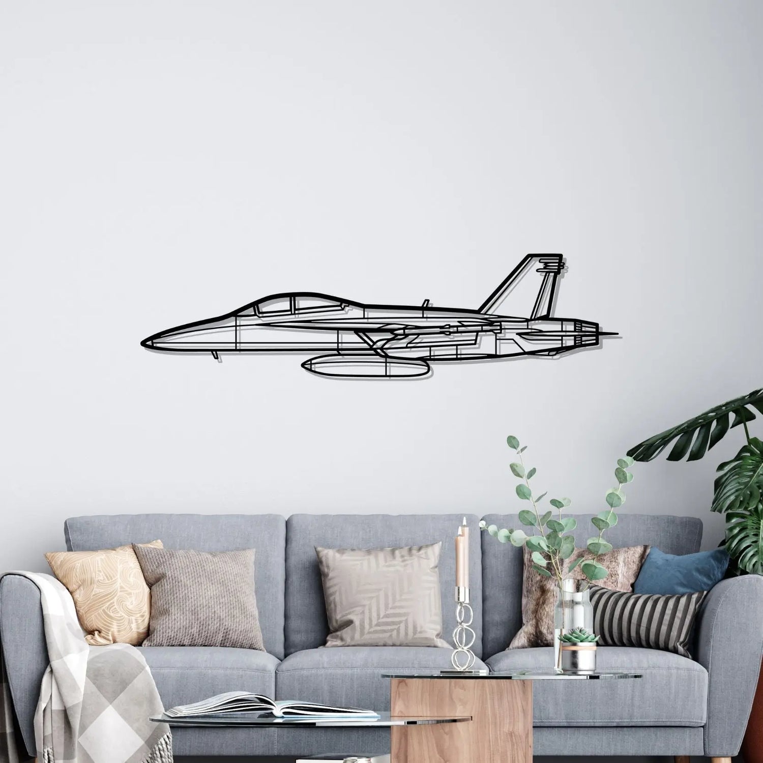 Décoration murale en métal - F/A-18F Super aircraftvibes
