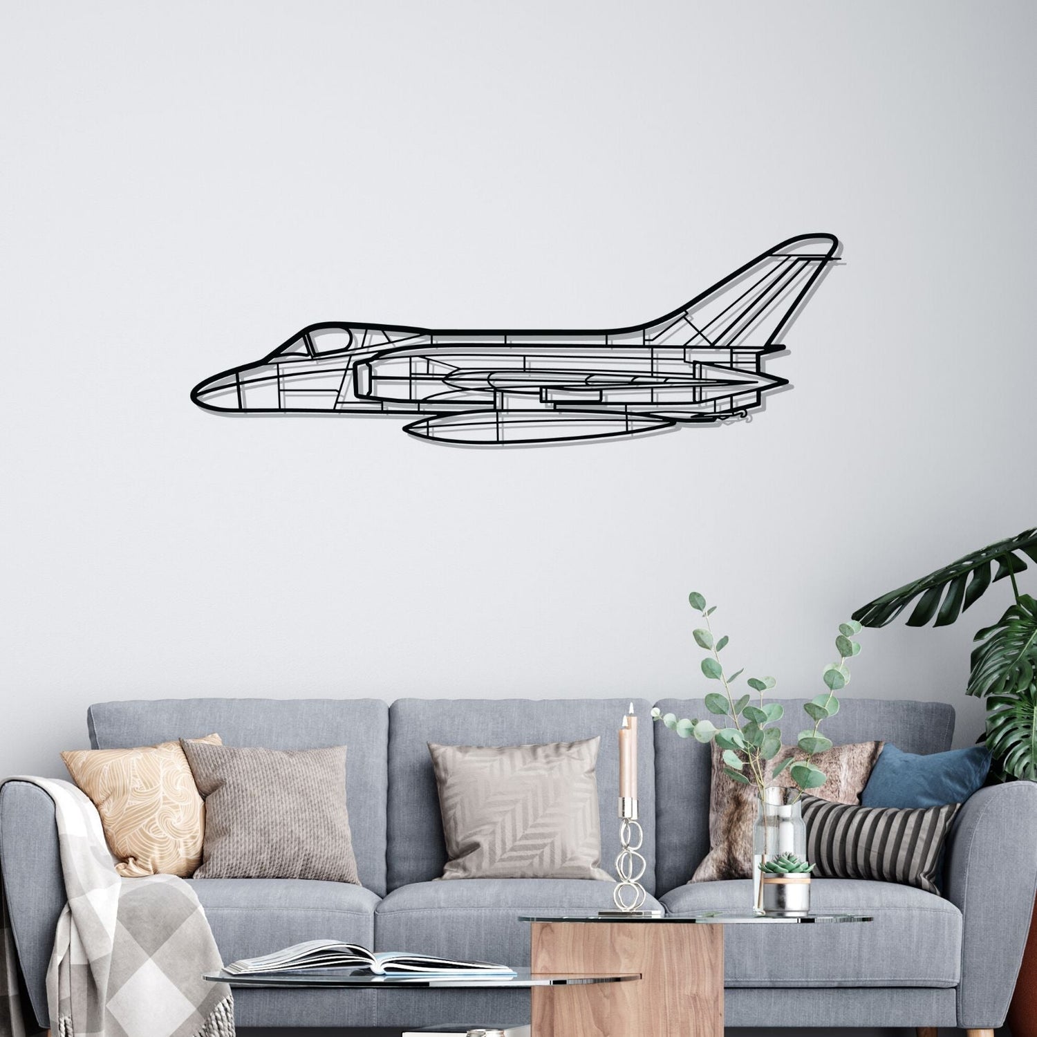Décoration murale en métal - F4D Skyray aircraftvibes
