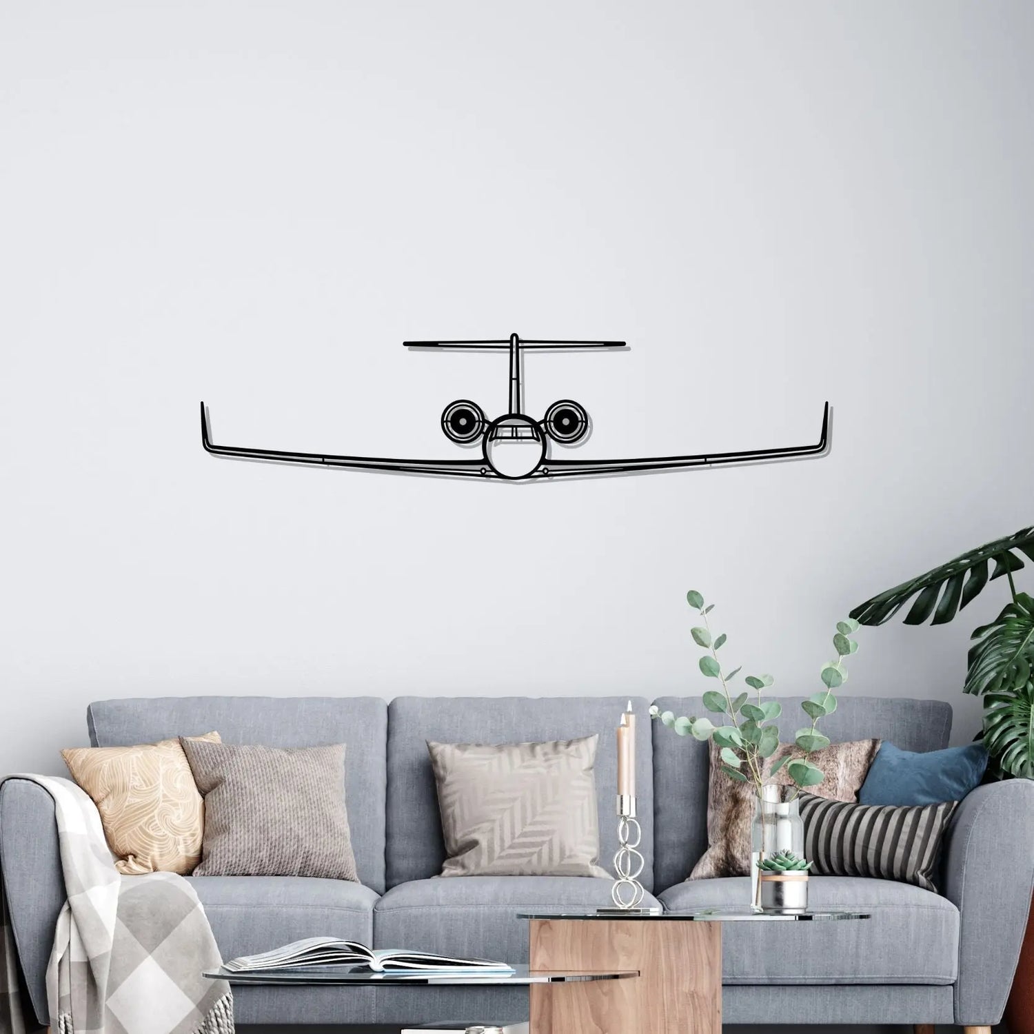 Décoration murale en métal - G550 Front aircraftvibes