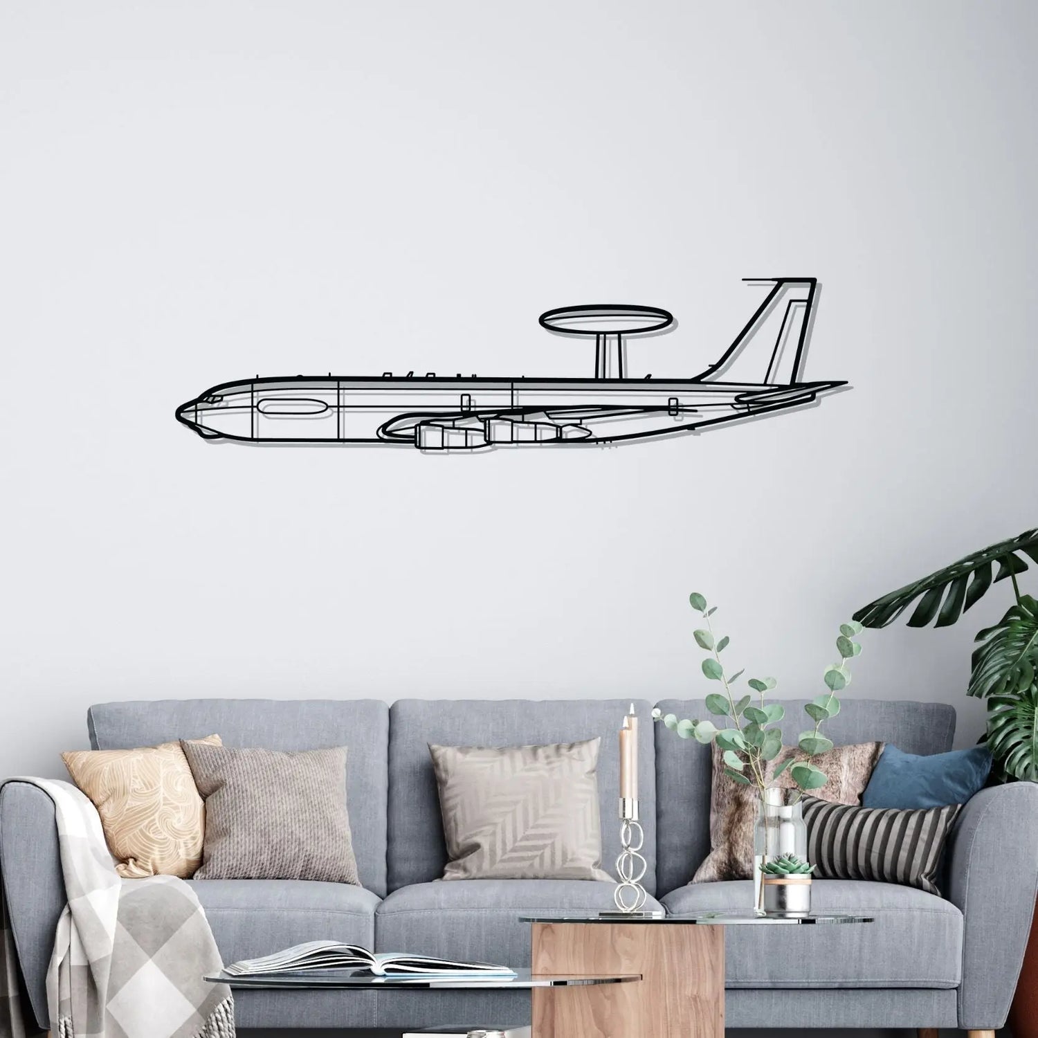 Décoration murale en métal - E-3C Sentry aircraftvibes
