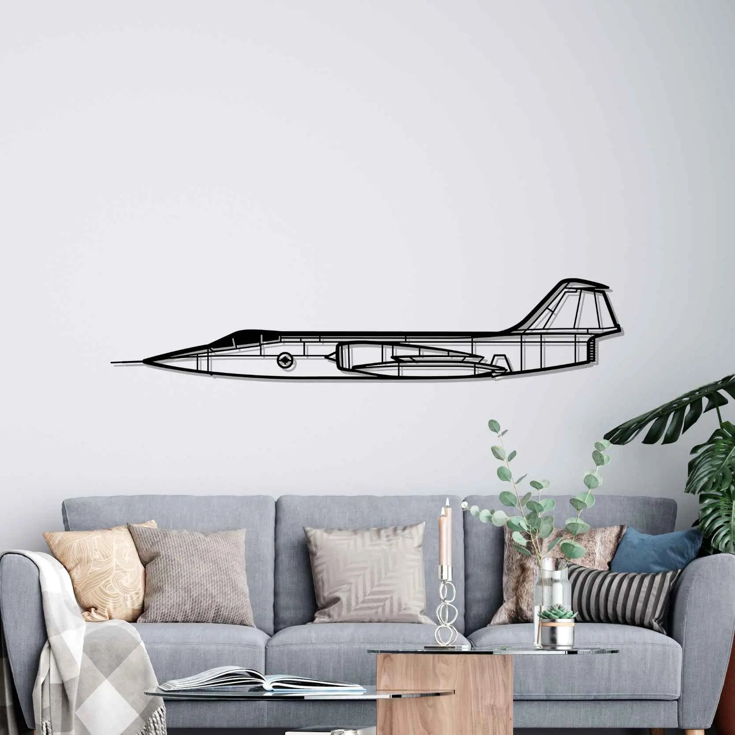 Décoration murale en métal - CF-104 Silhouette aircraftvibes