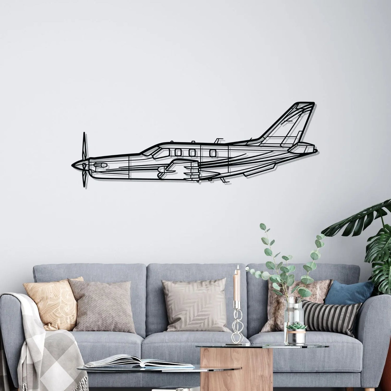 Décoration murale en métal - TBM 850 aircraftvibes