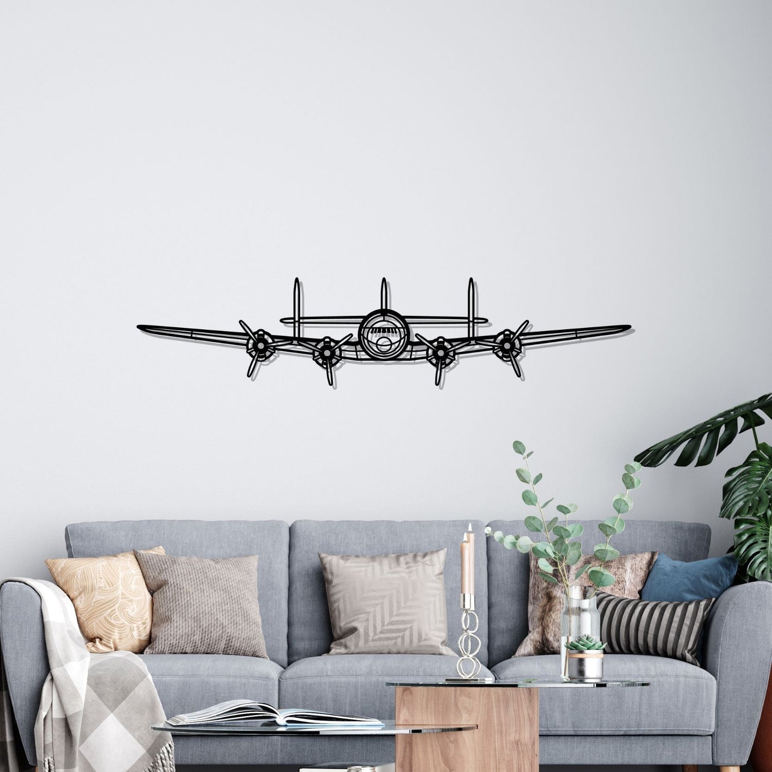 Décoration murale en métal - L-749A Front aircraftvibes