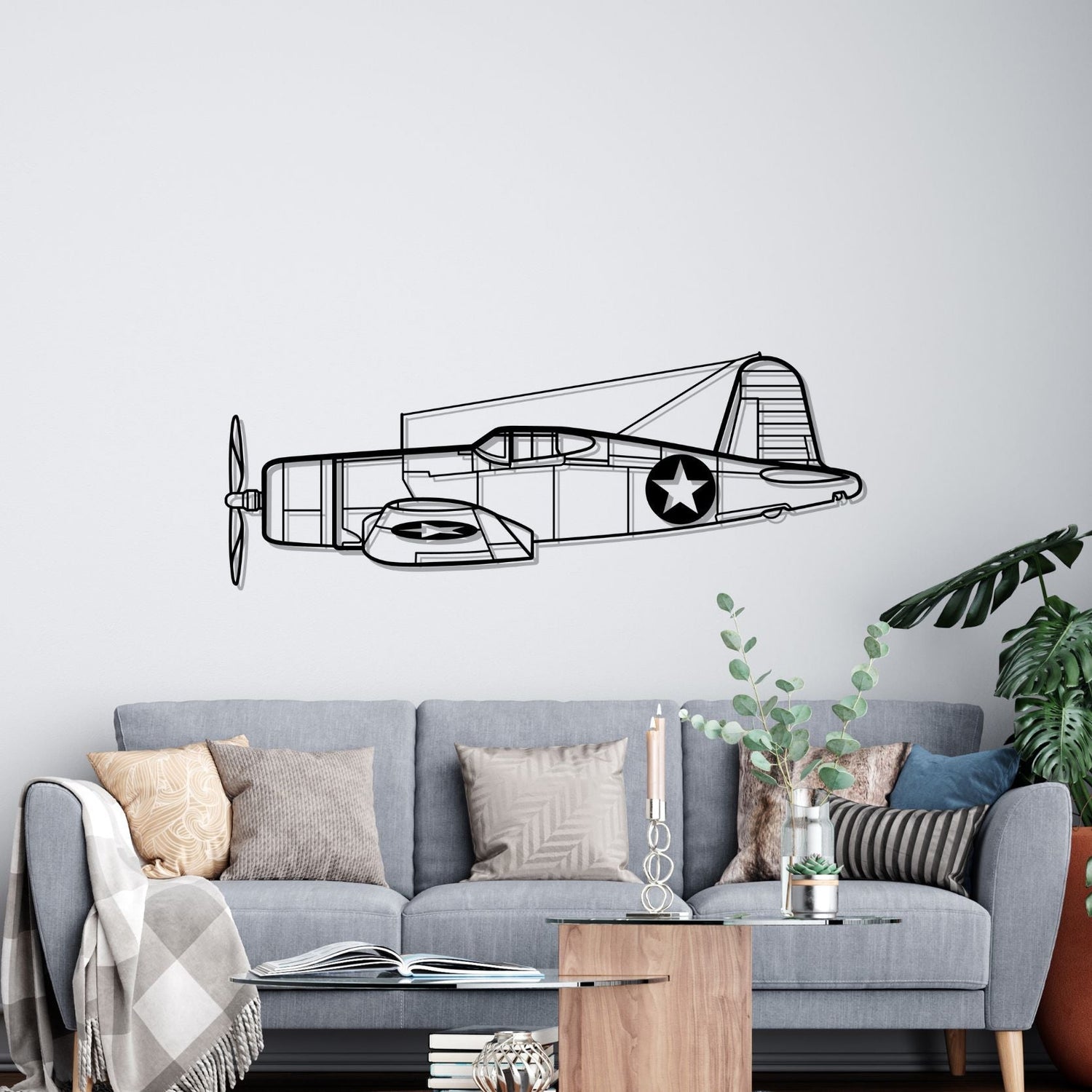 Décoration murale en métal - F4U Corsair aircraftvibes