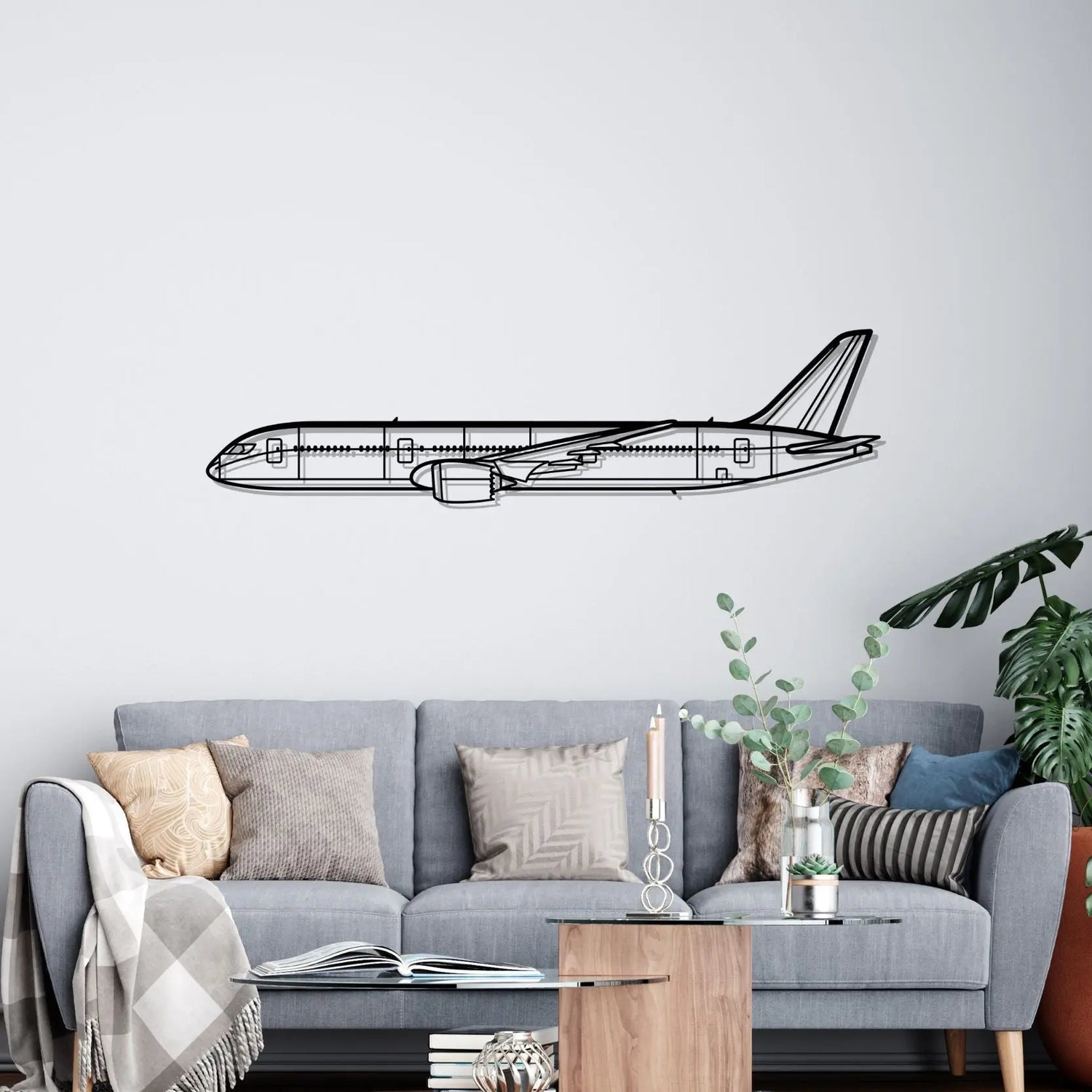 Décoration murale en métal - B787 Dreamliner aircraftvibes
