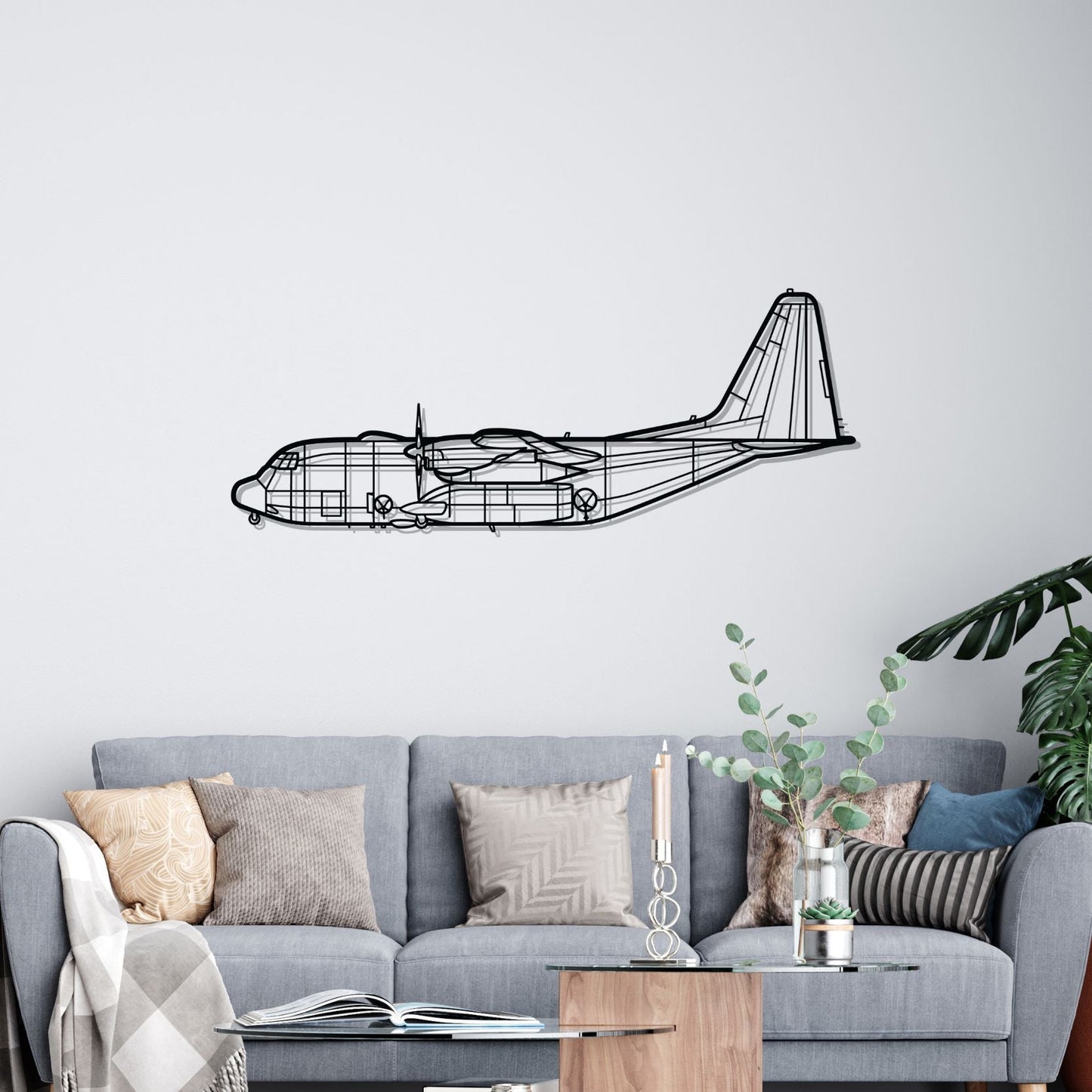 Décoration murale en métal - AC-130J Ghostrider