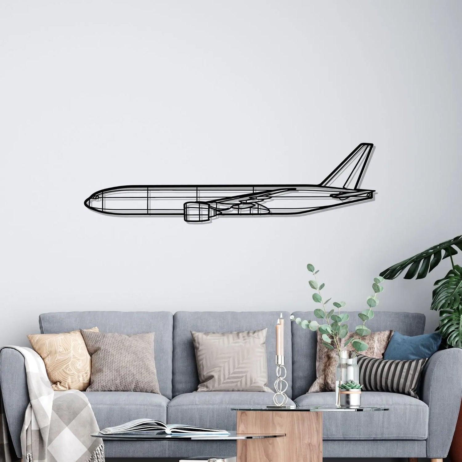 Décoration murale en métal - 777F Silhouette aircraftvibes