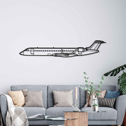 Décoration murale en métal - CRJ700 Silhouette