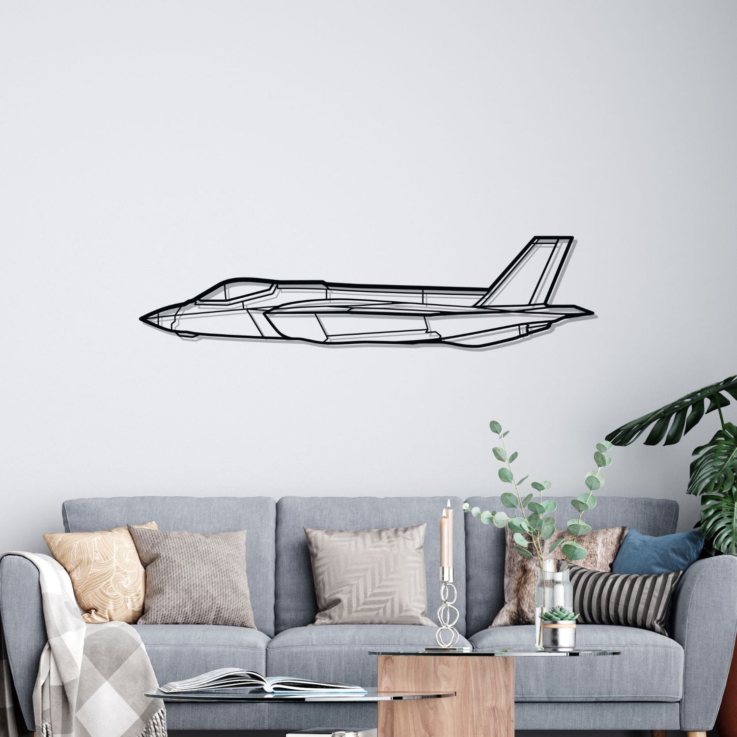 Décoration murale en métal - F35C Lightning aircraftvibes