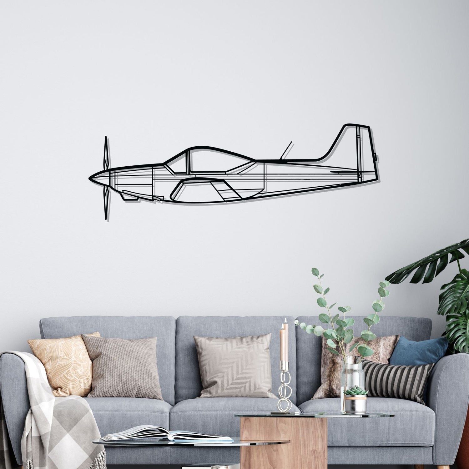 Décoration murale en métal - Falco F8L aircraftvibes