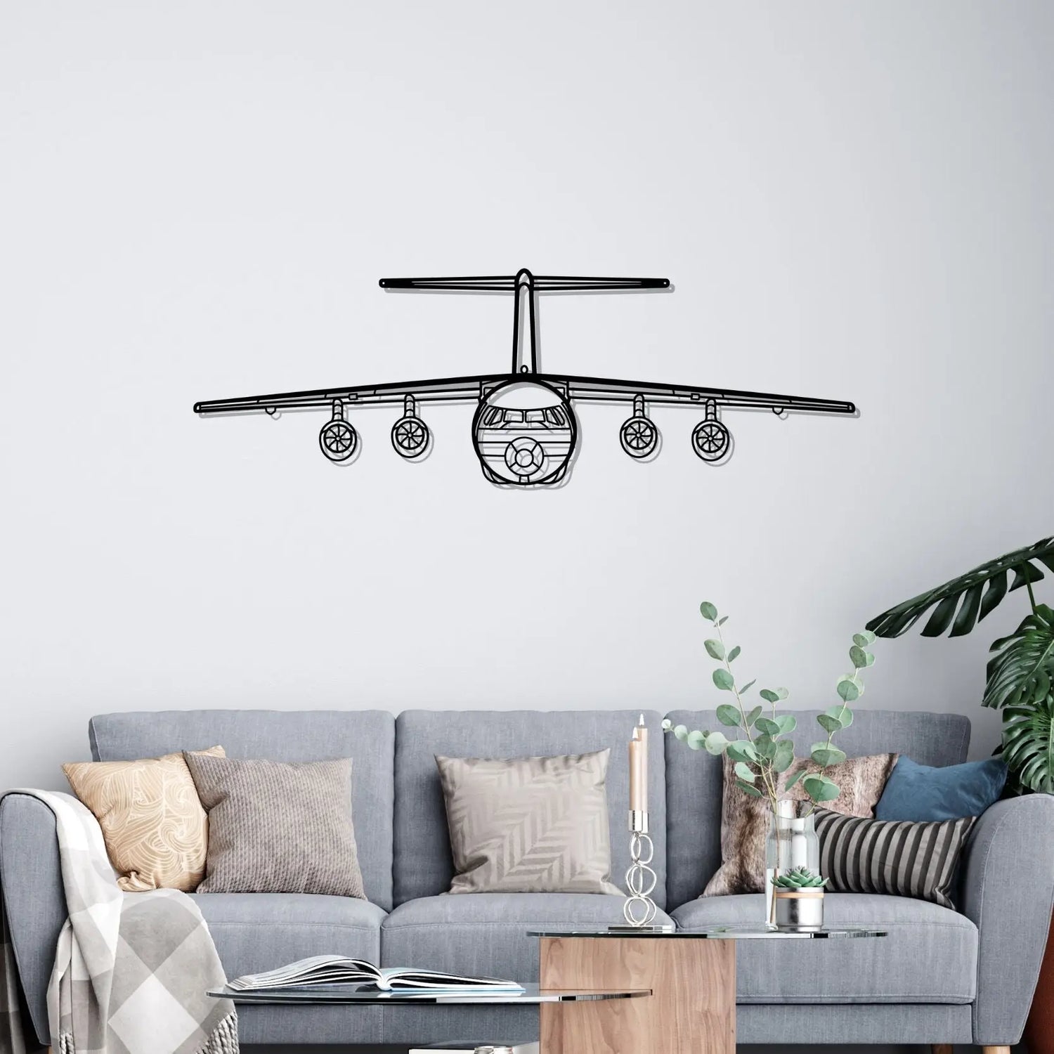 Décoration murale en métal - BAe 146 aircraftvibes