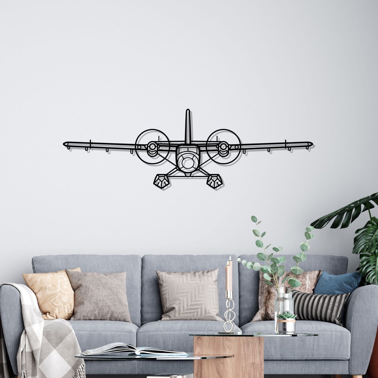Décoration murale en métal - DHC-6 Twin aircraftvibes