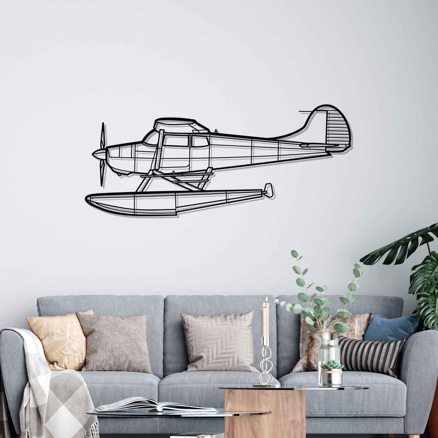 Décoration murale en métal - 170B Float aircraftvibes